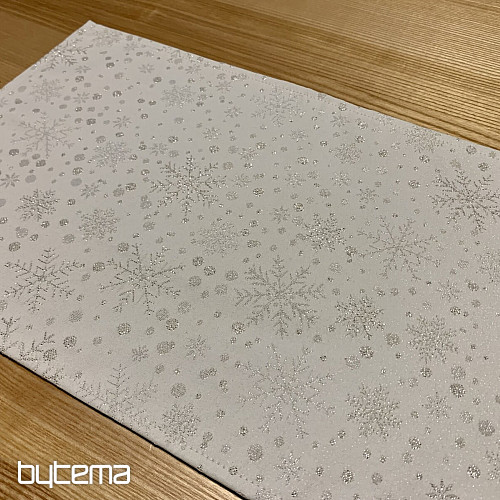 Świąteczne nakrycie stołu Płatki i srebro