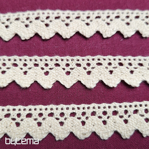 Koronka bawełniana 5420 16mm kremowy mat