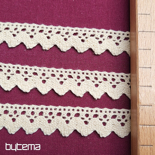 Koronka bawełniana 5420 16mm kremowy mat