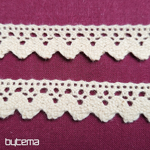 Koronka bawełniana 5420 16mm kremowy mat