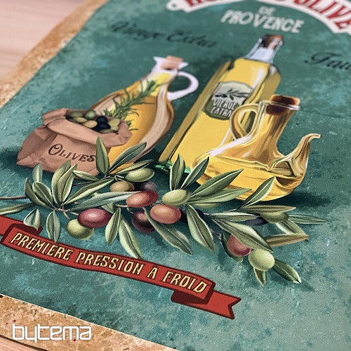 Ręcznik kuchenny w stylu retro OLIWA Z OLIWEK