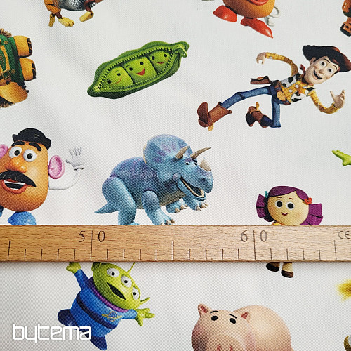 Tkanina dekoracyjna dziecięca TOY STORY duża