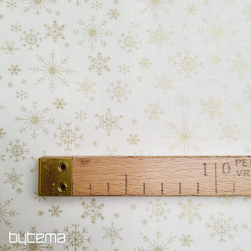 Tkanina bawełniana KREMOWE PŁATKI