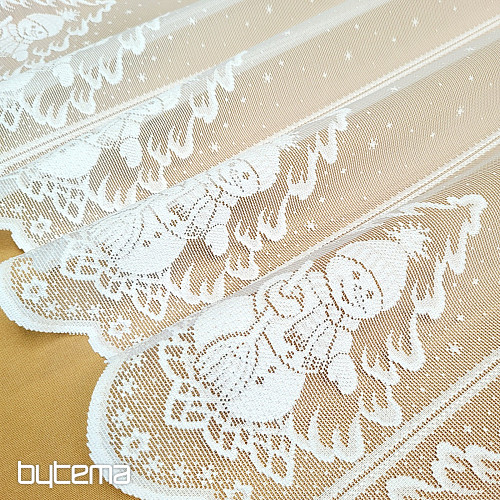 Świąteczna zasłona żakardowa do witrażu BAŁWAN