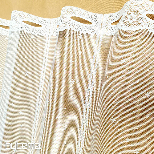 Świąteczna zasłona żakardowa do witrażu BAŁWAN