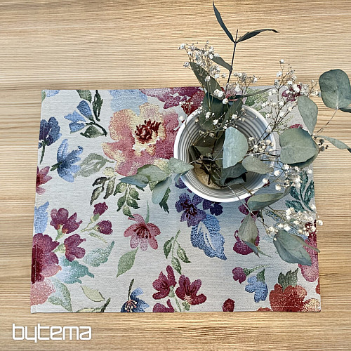 Obrus gobelinowy w kwiaty PASTEL