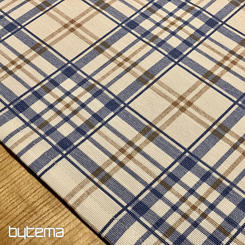 Obrus LAURA - niebieska krata