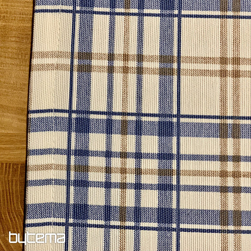 Obrus LAURA - niebieska krata