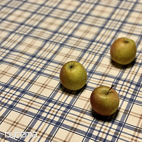 Obrus LAURA - niebieska krata