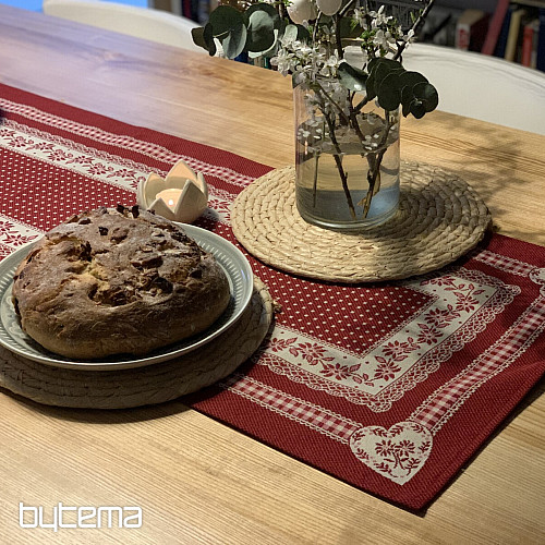 Obrus i szal gobelinowy SELSKÁ JIZBA czerwony