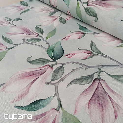Tkanina dekoracyjna MAGNOLIA zielona