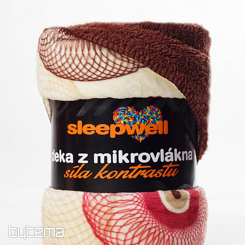 Kocyk owiec - krem bąbelkowy