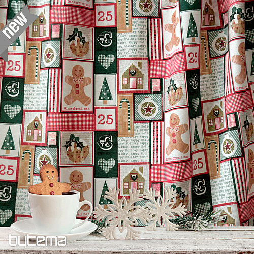 Tkanina dekoracyjna CHRISTMAS GINGERBREAD