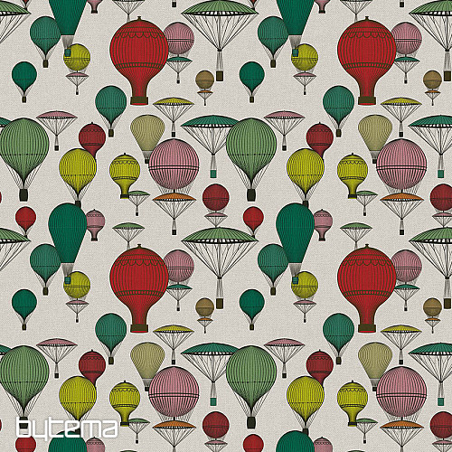 Tkanina dekoracyjna BALLOON GLOBE 701 druk cyfrowy