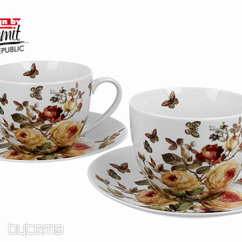 Zestaw porcelanowych kubków do espresso ROSE