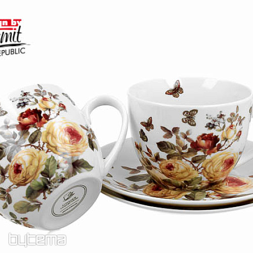 Zestaw porcelanowych kubków do espresso ROSE