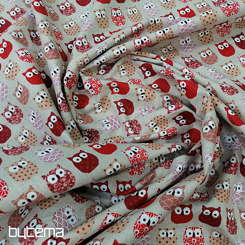 Tkanina dekoracyjna MINI OWLS 4