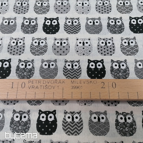 Tkanina dekoracyjna MINI OWLS 8