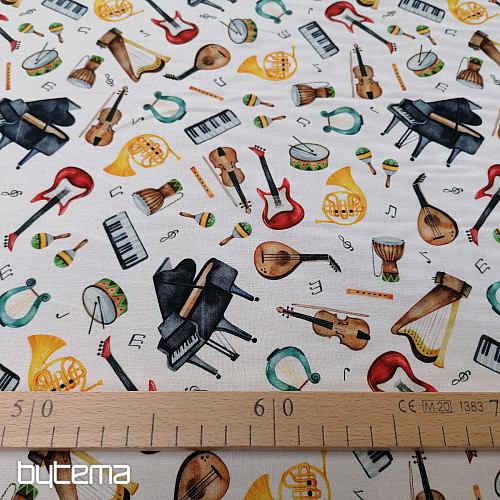 Tkanina bawełniana MUZYKA