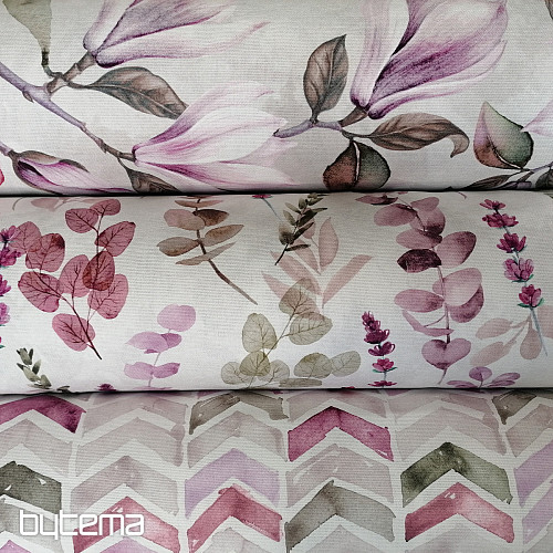 Tkanina dekoracyjna MAGNOLIA liliowa