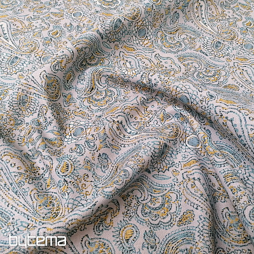 Tkanina dekoracyjna KASHMIR niebieska