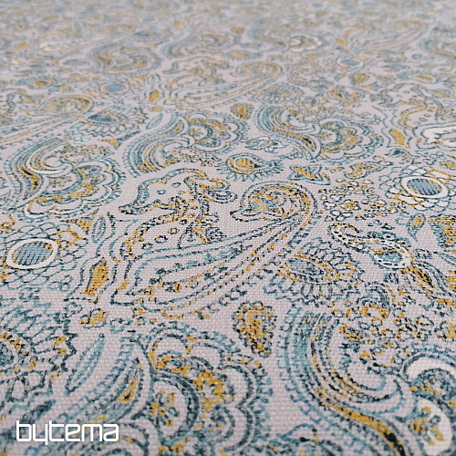 Tkanina dekoracyjna KASHMIR niebieska