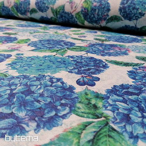 Tkanina dekoracyjna BLUE HORTENSION