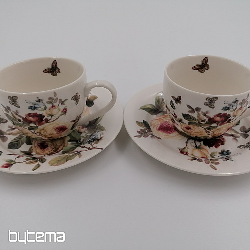 Zestaw porcelanowych kubków do espresso ROSE