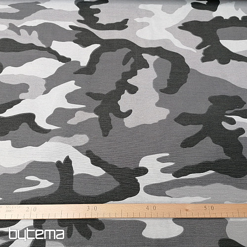 Tkanina dekoracyjna CAMUFLAJE szara