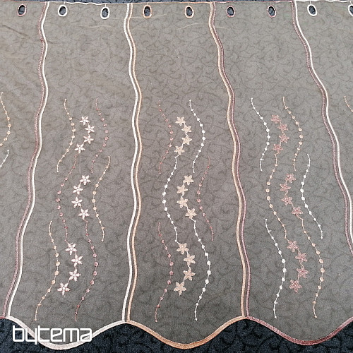 Witrażowa kurtyna - haftowana HF1189