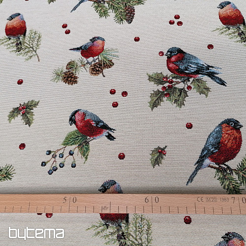 Tkanina gobelinowa WINTER PTAK