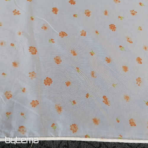 Krótka zasłona z woalu o długości 80 cm