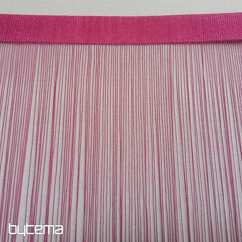 Zasłona sznurkowa - fuksja 160 cm x 290 cm