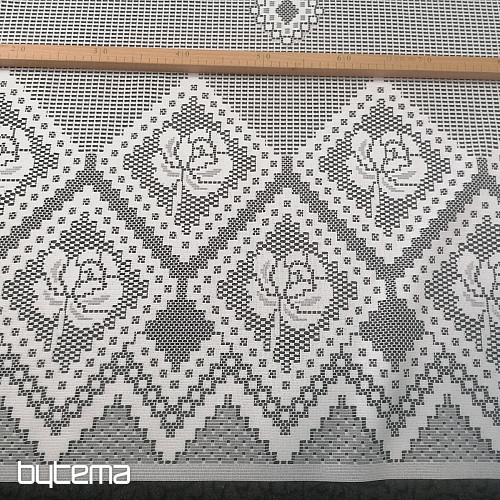 Zasłona żakardowa 86759/300 biała