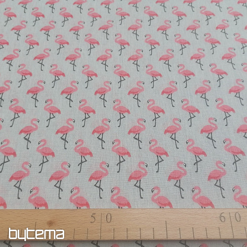 Tkanina dekoracyjna FLAMINGO gris