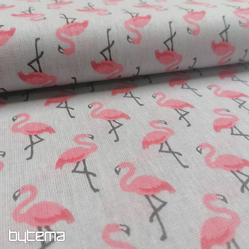 Tkanina dekoracyjna FLAMINGO gris
