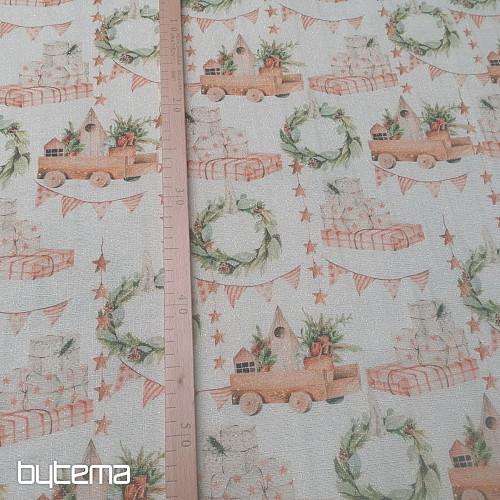 Świąteczna zabawka dekoracyjna z tkaniny