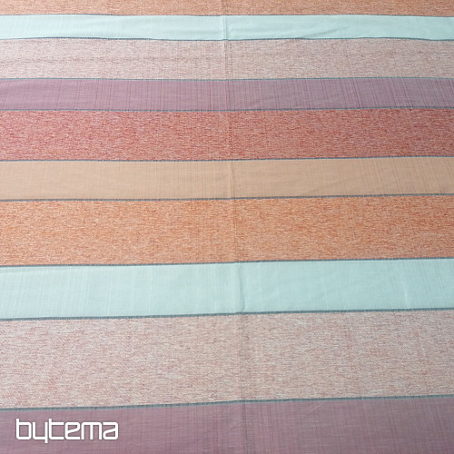 Tkanina dekoracyjna STRIPES pomarańczowo-czerwone