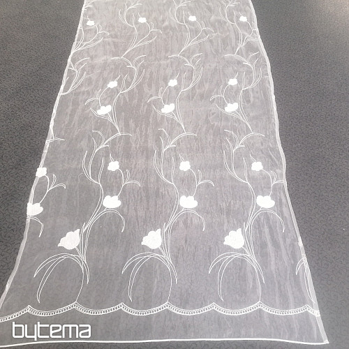 Gotowa zasłona z kwiatami 100x245 cm