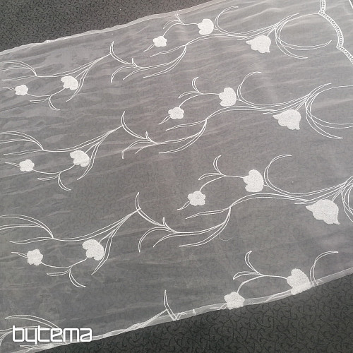 Gotowa zasłona z kwiatami 100x245 cm