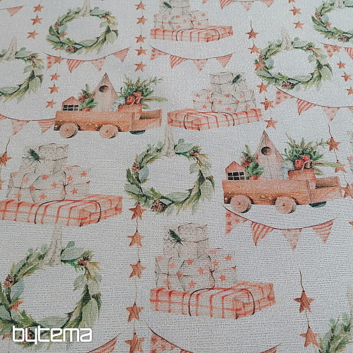 Świąteczna zabawka dekoracyjna z tkaniny