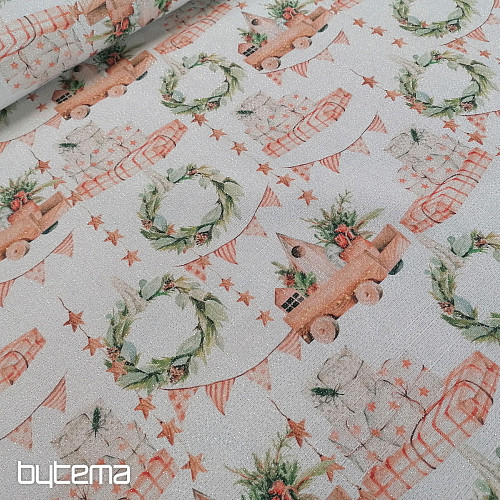 Świąteczna zabawka dekoracyjna z tkaniny