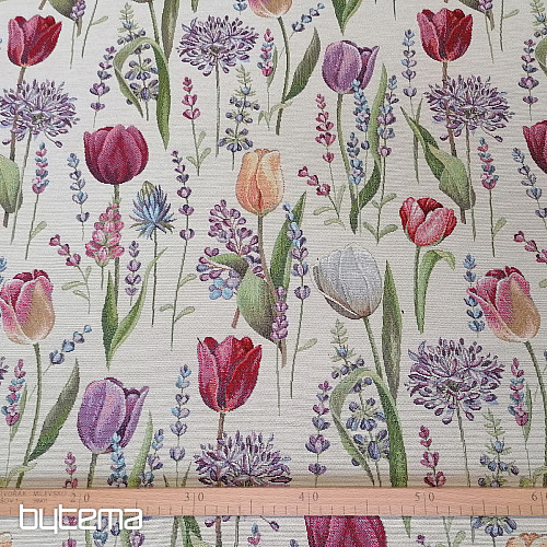 Tkanina gobelinowa TULIPANY - WIOSNA