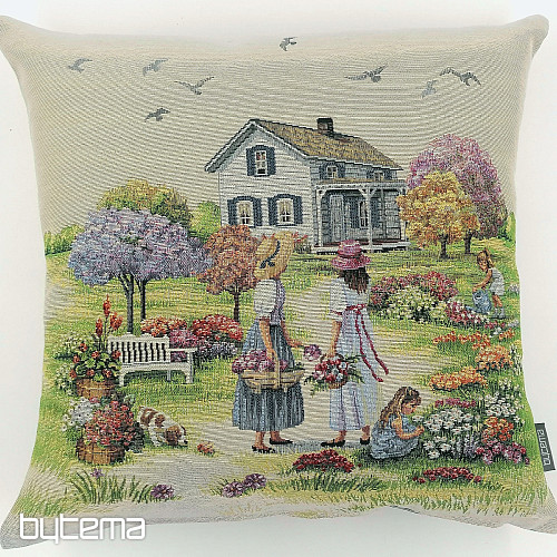 Gobelinowa poszewka na poduszkę OGRÓD RAJU
