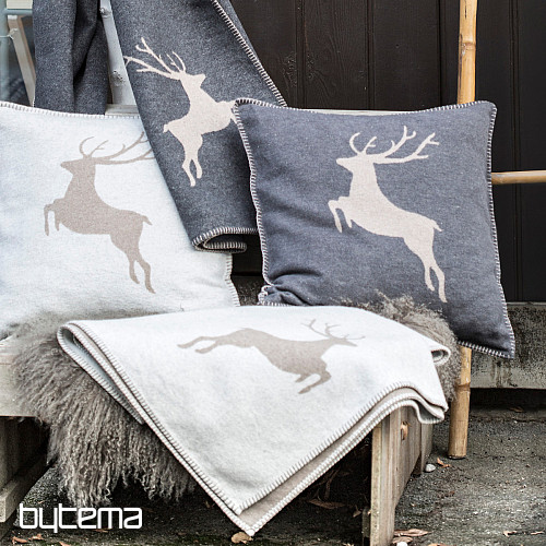 Koc bawełniany DF SYLT DEER ANTRACYT