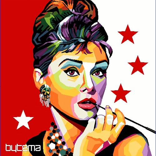 KOMIKS Audrey Hepburn Tapestry Poszewka na poduszkę