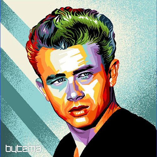 KOMIKS James Dean Tapestry Poszewka na poduszkę