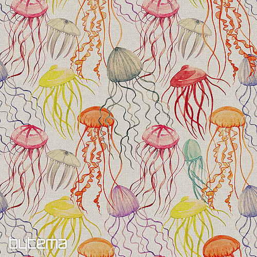 Tkanina dekoracyjna MEDUSA druk cyfrowy