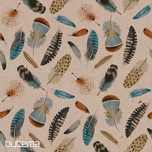 Tkanina dekoracyjna OTONO FEATHERS 601 druk cyfrowy