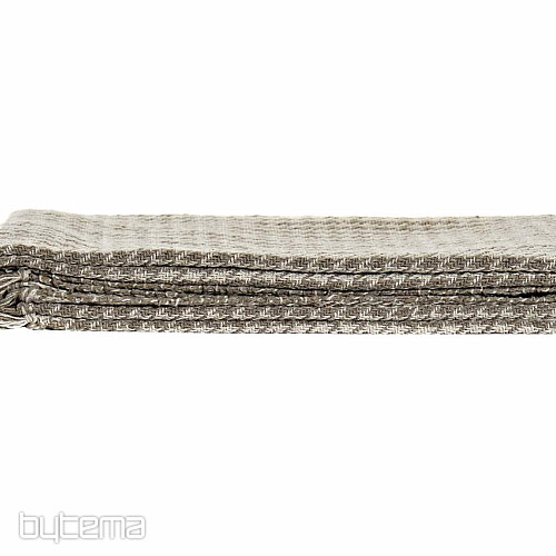 Pled bawełniany FLECOS beż 130x170 cm